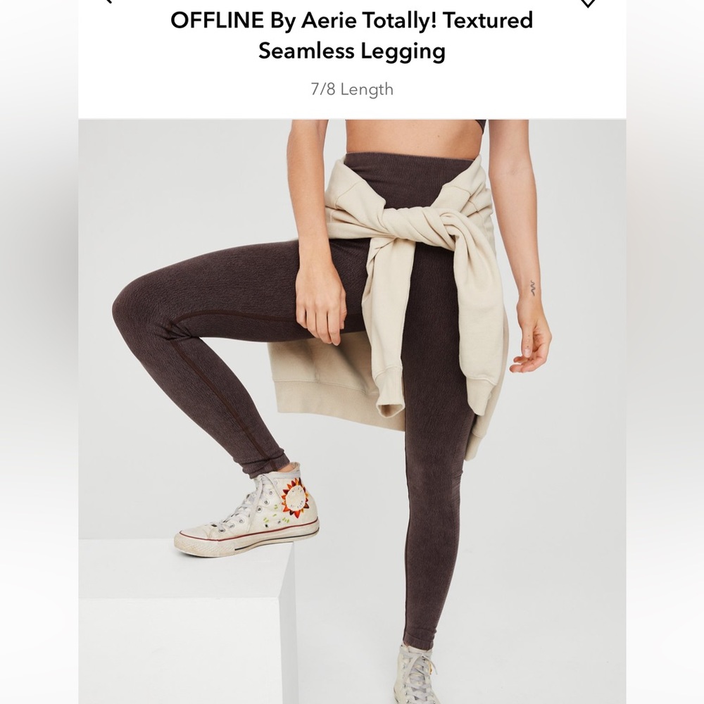 aerie offline textured leggings